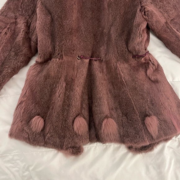 Paula Poggi Purple Fur Coat - Picture 8 of 8